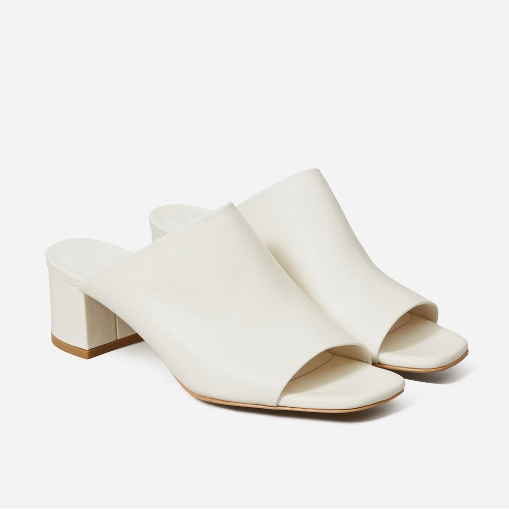 Everlane white leather sandal